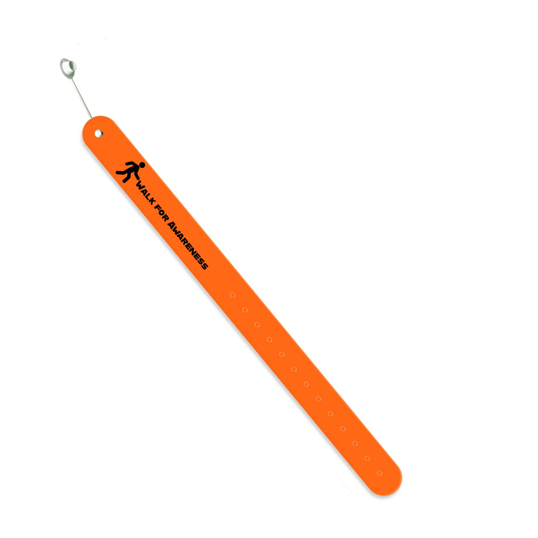 Fluorescent  Orange Imprinted - Permanent Stud